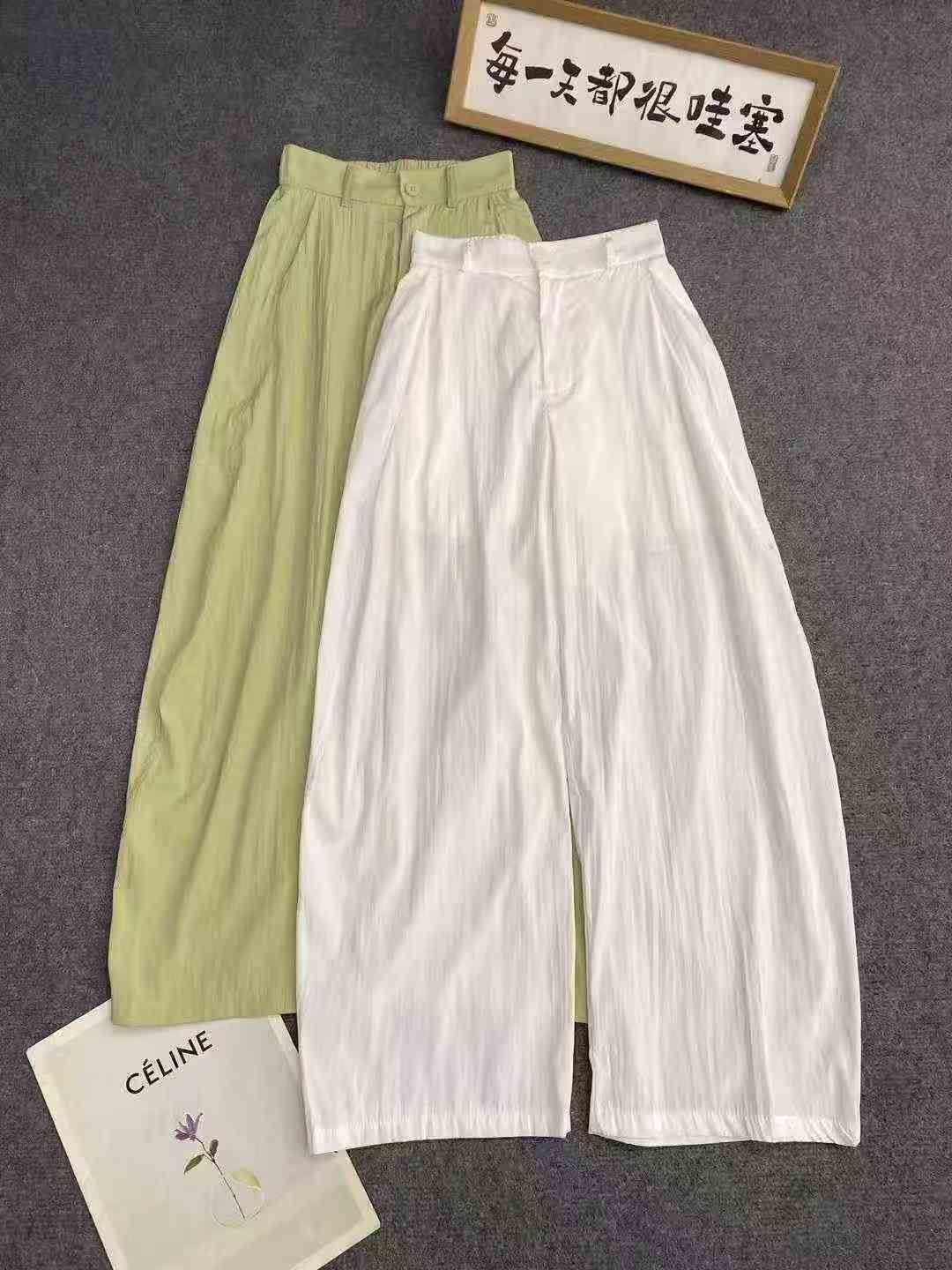 Рекламные брюки - мачете 5563 шт. 11,8, мягкая ткань, оболочка брюк, с карманами, белый с непроницаемой футеровкой, кодовое число 2 - 6 ярдов (M - 3XL), независимая упаковка (2 ярда 80 кг или около того), модельная схема только для справки