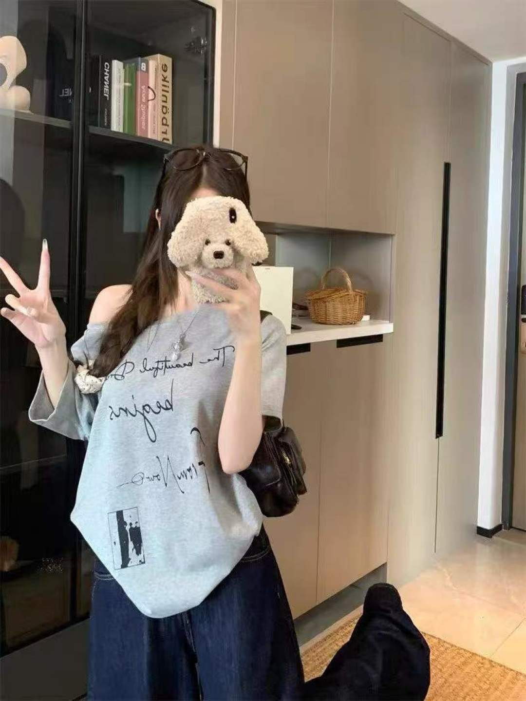 [Луна]: 5.5.5 Чистая 433 [Луна]: Высокая американская улица с буквенным принтом ленивый блузка для отдыха [Луна]: 1345 ярдов Независимая упаковка [Луна]: Содержит другие 20 качеств ️