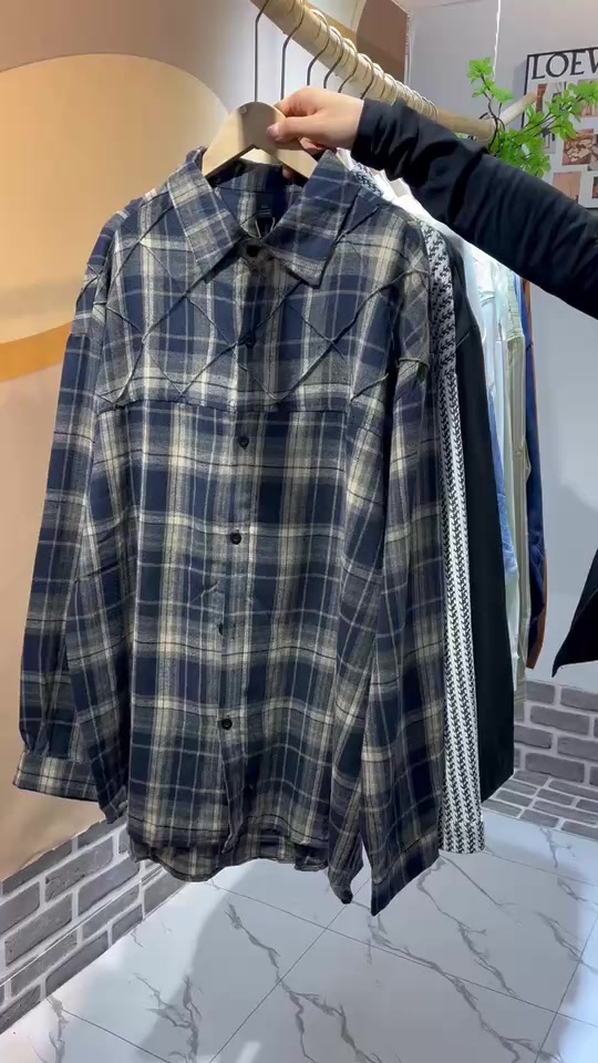 Полная очистка 8,8 юаней / штука около 1000 мужских рубашек с длинными рукавами для отдыха рубашка, видео маленький целый, отдельная упаковка с вывеской, код S - 4XL - S