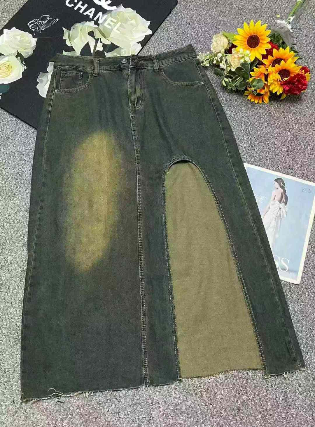 Весна и лето Новый дизайн нерегулярный большой размер толстый MM вилка ковбойская юбка, независимая упаковка с подвеской, кодовое число XL - 5XL код, около 80 штук, полная чистка 9,9 юаней сверхдешевая секунда!