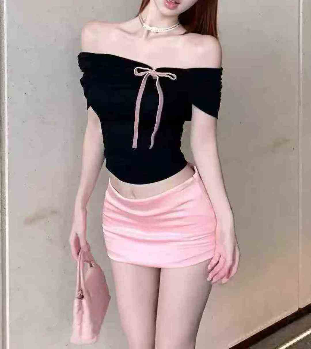 Сладкая хлопчатобумажная горячая девушка воротник рубашка 599 шт. 7.8 ткань мягкая и эластичная, бант с привязкой, дизайн складок, код 1 - 4 ярда (S - XL), отдельная упаковка - S