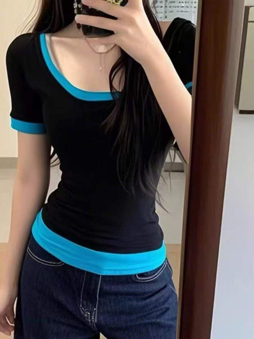 [Луна]: 5,8 сек Убить 530 [Луна]: Spice Girls U воротник чувственный Боинг дизайн поддельные две футболки [Луна]: 1234 (высокая бомба) Независимая упаковка [Луна]: товар новый чистый, качество ️