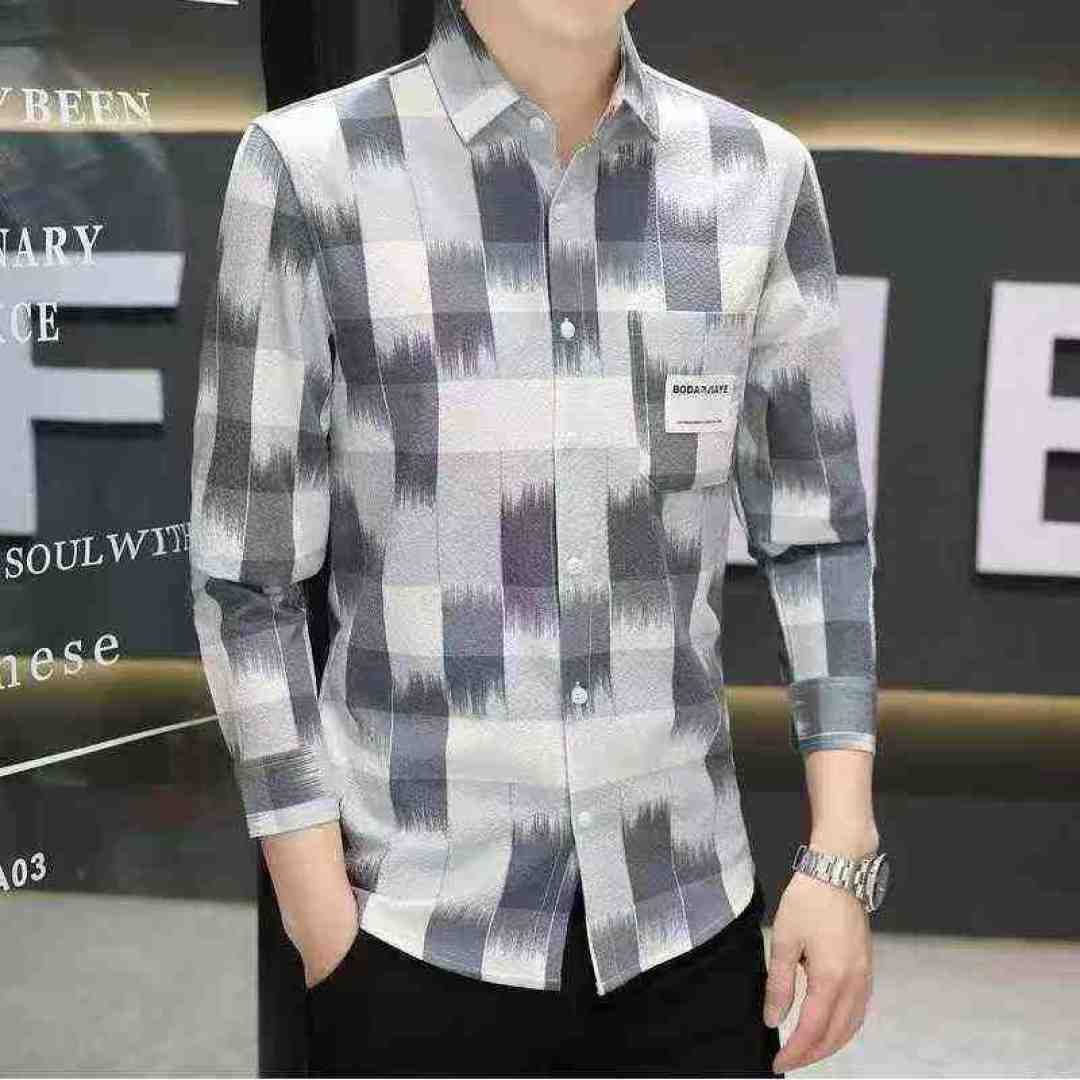 Очистить 7.8 мин. ➕ 1 Взрывная рубашка Мужская рубашка с длинными рукавами свободный карман без ожогов и морщин Весна и осень новая блузка для отдыха рубашка, кодовое число M - 3XL, количество 305 штук, независимая упаковка, товары чистые и красивые. - M