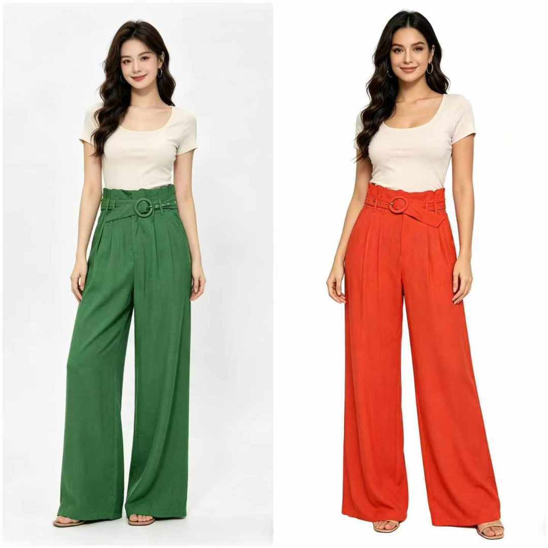 6.8 Чистый номер: 6071 # новые европейские и американские модные женские брюки, с поясом, весь двухцветный, количество: 119 шт., номер кода: s - 2xl, хорошее качество, независимая упаковка в виде молнии.