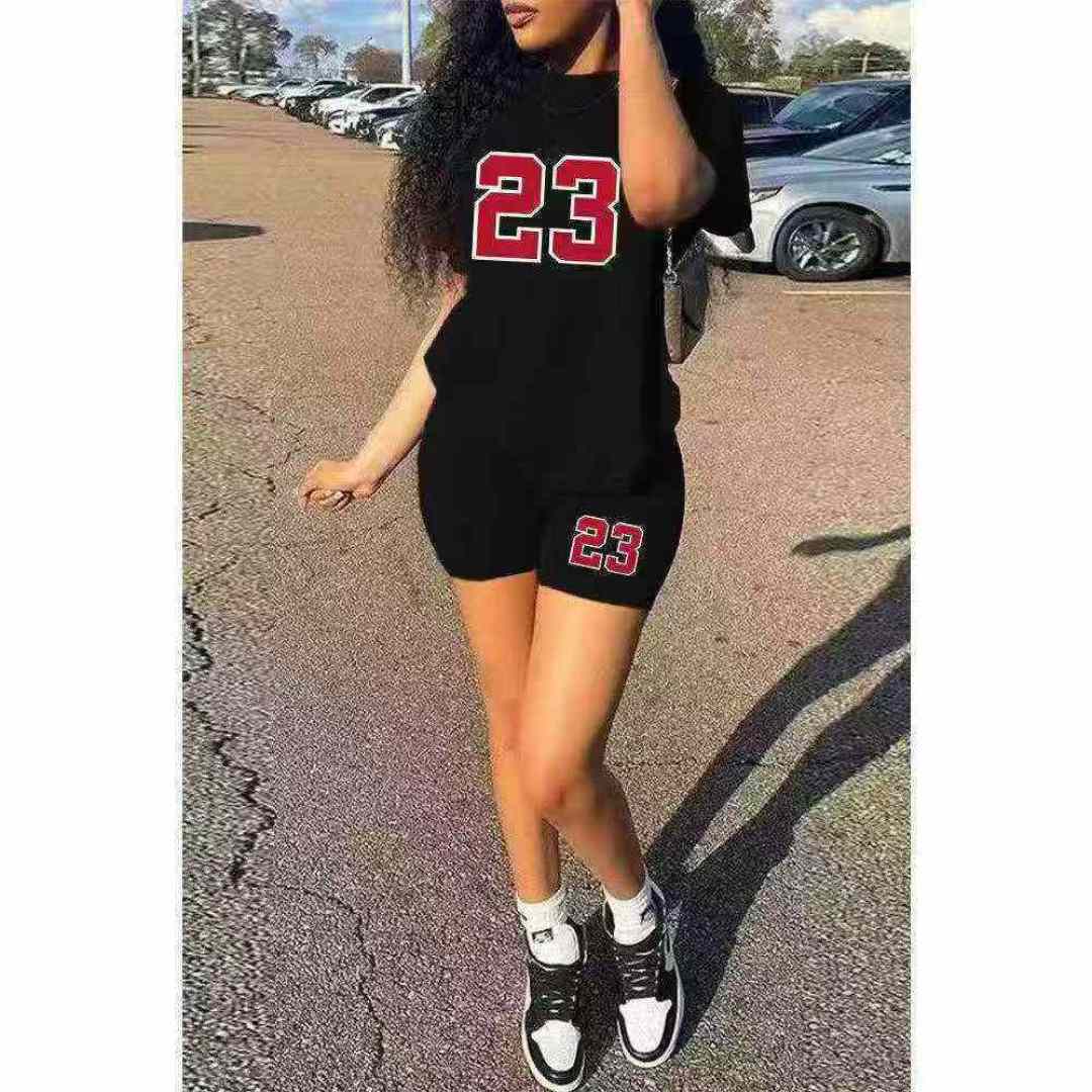 Женский костюм Amazon, чистая 7,8 ярда число S 15XL, количество около 12 600 комплектов, есть брюки с длинными рукавами, брюки с короткими рукавами, шорты с короткими рукавами, внешнеторговый костюм, все отдельные упаковки, унифицированная ткань, многоузорный многоцветный, распределенный плюс 1