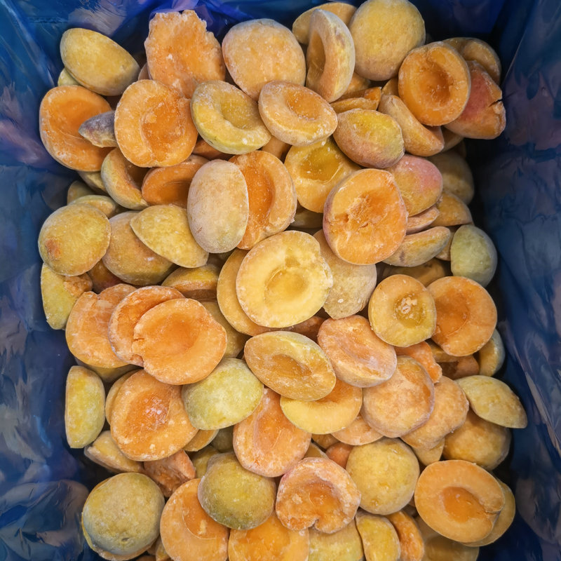 Замороженные свежие абрикосовые лепестки с сырой кожей, замороженные золотые лепестки, напитки, продукты питания, кондитерские изделия, замороженные фрукты 10 кг - Золотое солнце с коркой