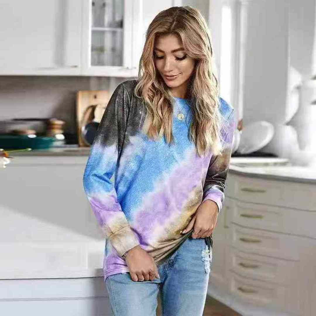 Внешнеторговый крашеный женский халат, чистый 4.8 два пункта, каждый из которых многоцветный, количество 387 шт., кодовое число S - 12XL, все независимые упаковки, хлопчатобумажная ткань (65 хлопчатобумажных маленьких свитеров), ткань мягкая, весенний и осенний, версия свободная, сорт ➕ Один.