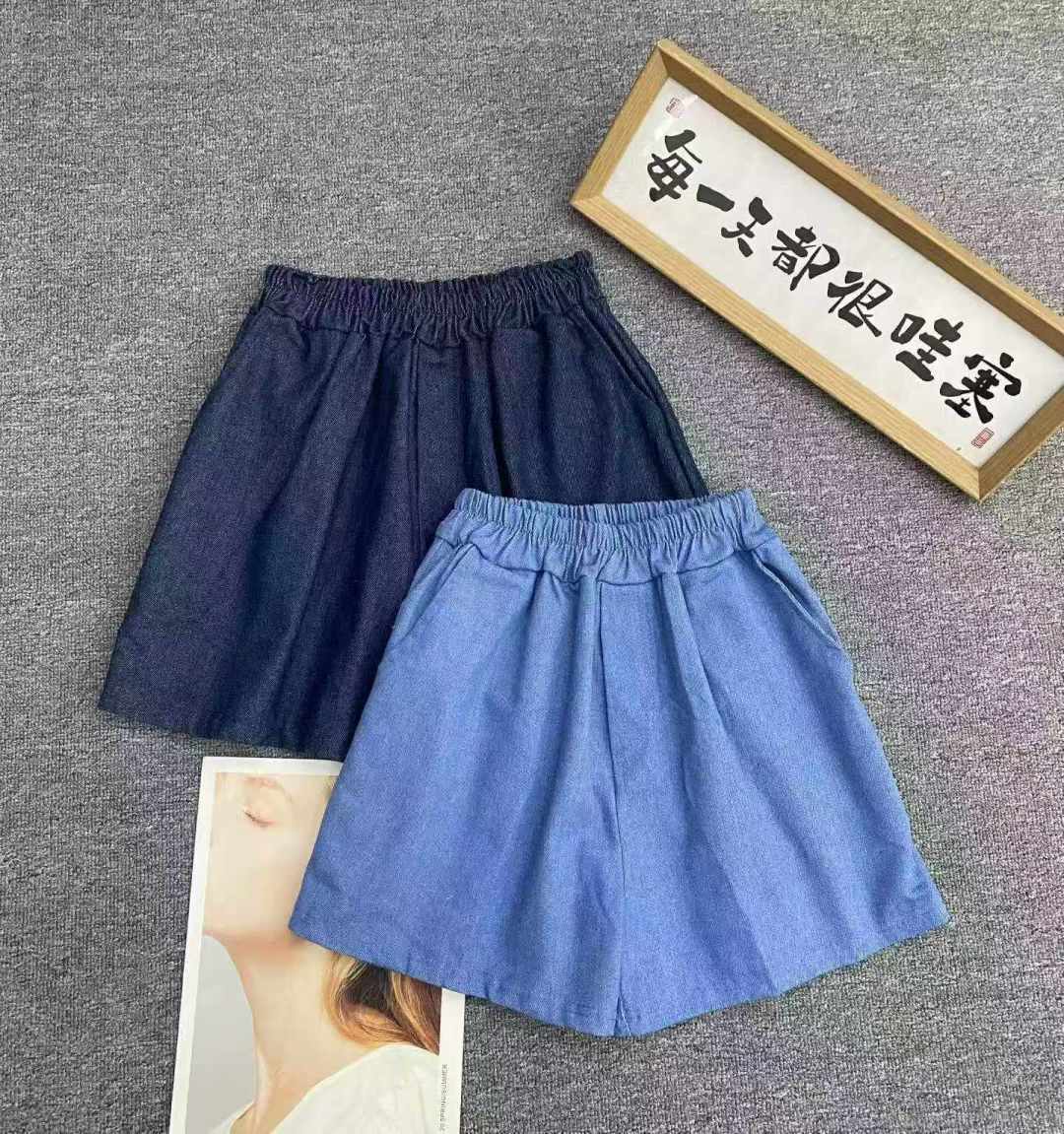 Свободный большой код шорты для отдыха 145 шт. 6.8, растянутая талия, с карманами, рисунок III 27 шт., белые несколько шт., кодовое число 2 - 5 ярдов (M - 2XL), независимая упаковка, модельные рисунки только для справки