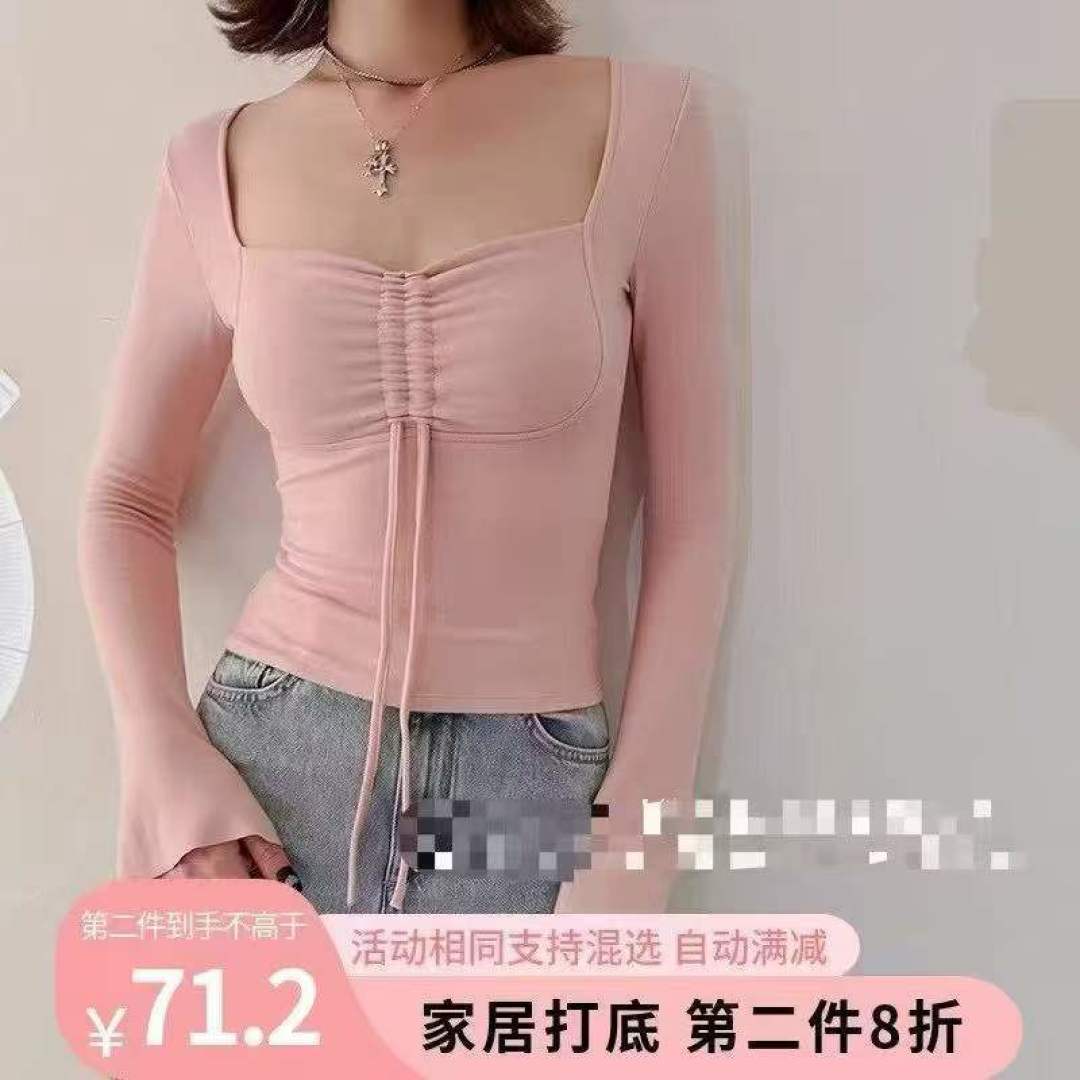 [Луна]: 7.5 Цин 138 единиц (без разделения) [Луна]: Чистое желание завязать нерегулярные манжеты Spice Girl с длинными рукавами блузка [Луна]: 1 - 4 ярда, независимая упаковка [Луна]: товар новый чистый, качество ️