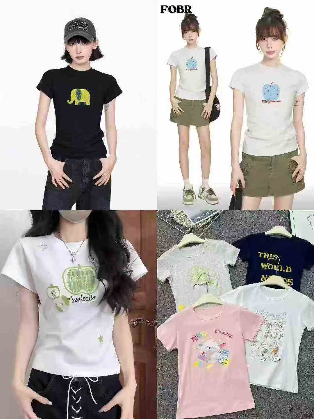 ☕ ️ Прямое плечо Сладкая горячая девушка Чистое желание короткая блузка Женская футболка Маленькая толпа Дизайн Чувствуется тонкая горячая девушка футболка с короткими рукавами 1463 полностью чистая 8,8 юаней, распределенная 9,9 юаней, кодовое число S до XXL, небольшая целая серия фотографий, чистая хлопчатобумажная высокая эластичность, независимая упаковка [празднует] [празднует] [празднует]