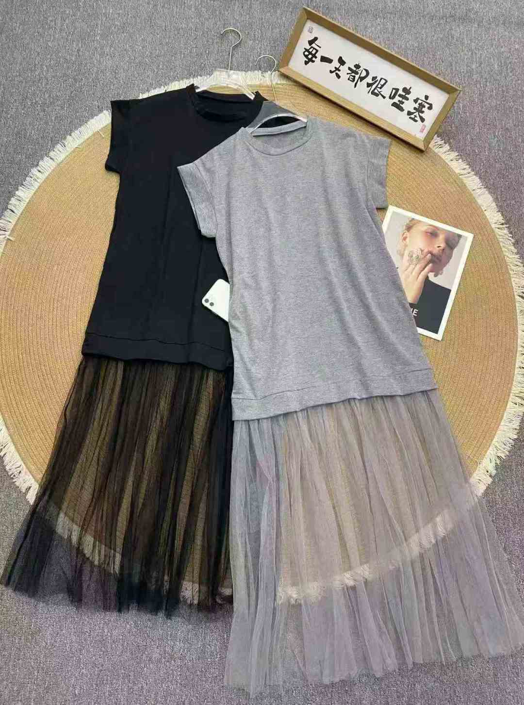 Корейское простое платье для отдыха 469 шт. 7.8, комфортабельная ткань, количество кодов для соединения в сетке 1 - 5 ярдов (S - XXL), независимая упаковка, модельные рисунки только для справки