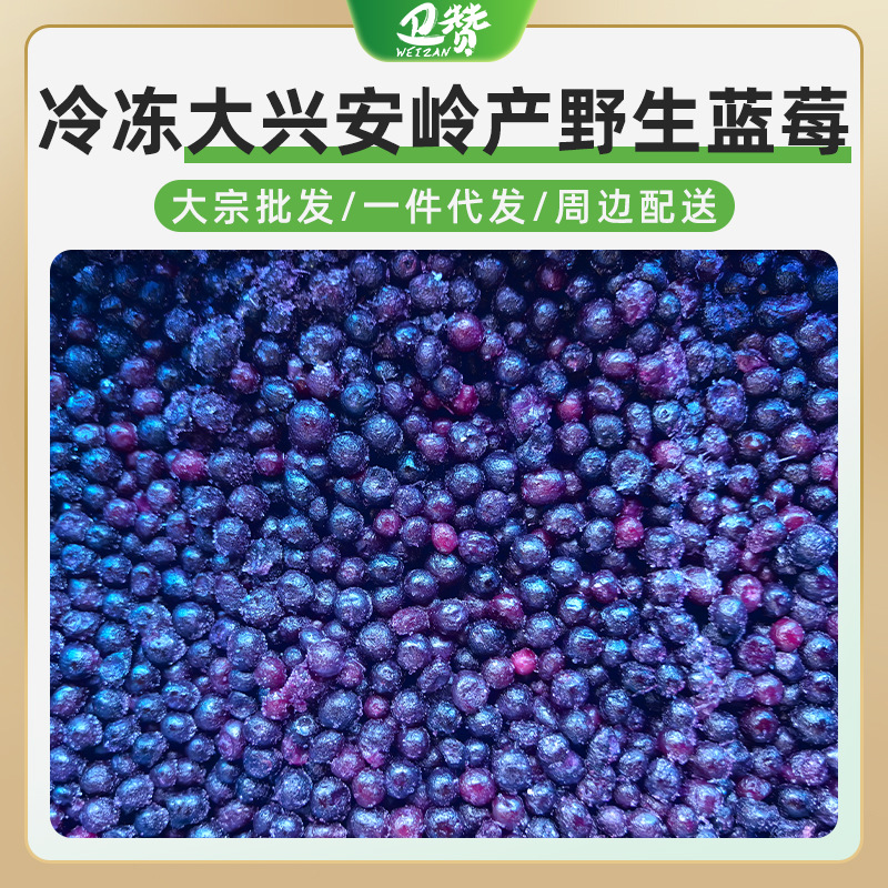 Дасинганглин производит дикую чернику свежее и быстрое замораживание должно собирать свежие фруктовые соки для беременных женщин Xingo Anliao - Замороженная черника в 1 кг
