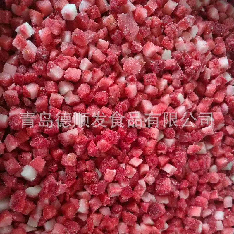 10 кг быстрозамороженного клубничного пюре без семян быстрозамороженных фруктов - Замороженная клубника 6 * 6 мм