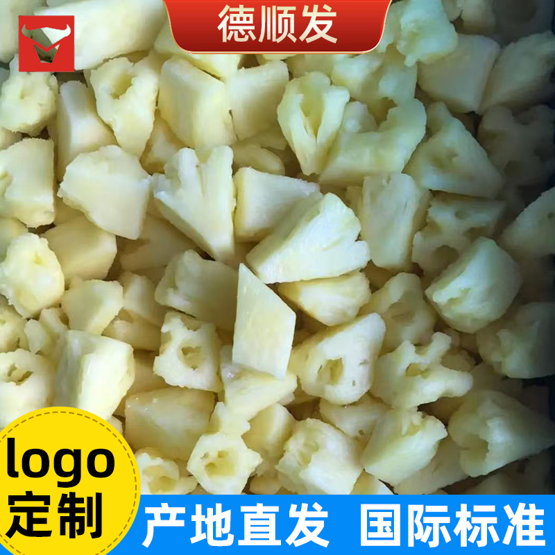 Свежие замороженные ананасы, замороженные фрукты, начинки, продукты питания, замороженные ананасы, удобные ингредиенты, ананасовый завод - Замороженный ананас 10 * 10 мм