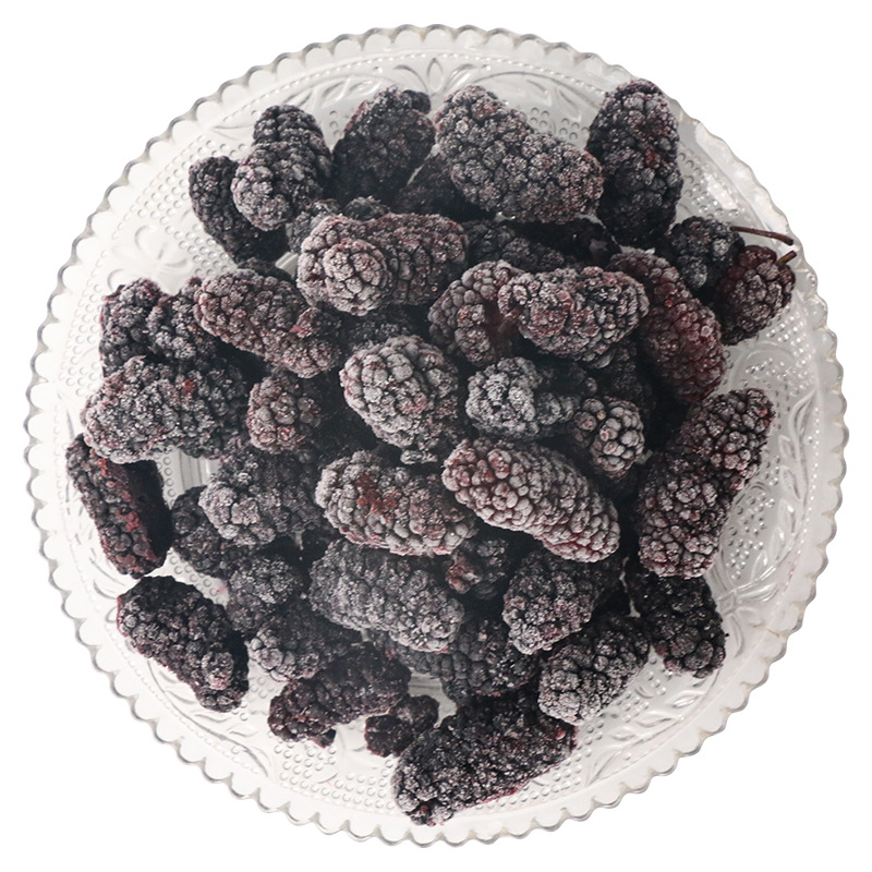 Свежие замороженные ягоды тутового дерева, быстро замороженные ягоды большого шелковицы, оптовая выпечка, молочный чай, ресторан, фрукты A - Ягоды шелковицы 1 кг в мешке