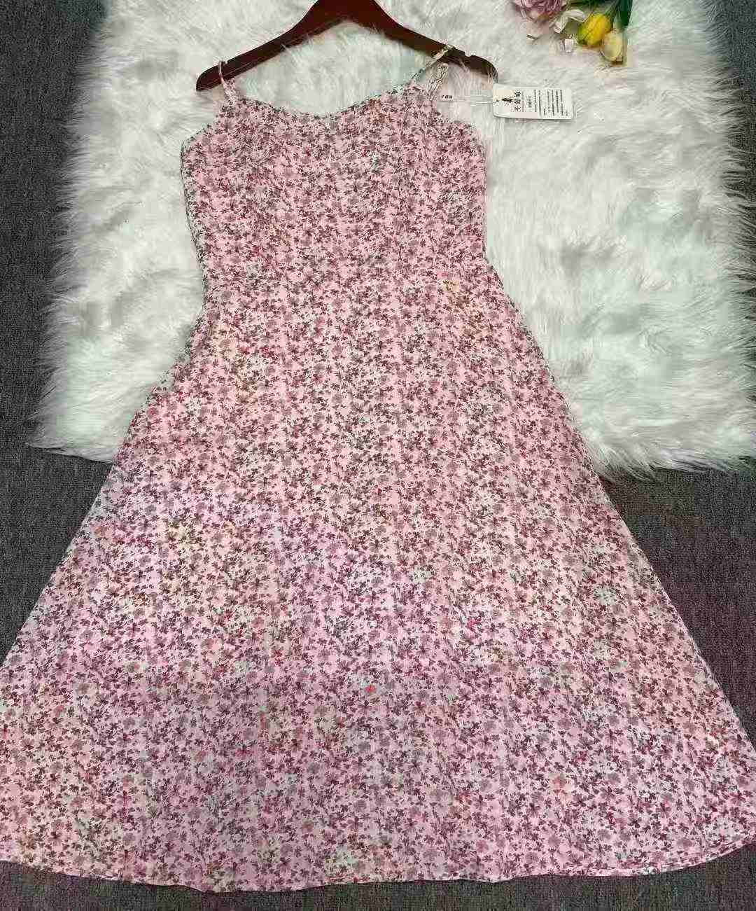 Женская одежда большого размера 2025 Летняя мода Подростковые платья толстая сестра элегантная юбка 300 штук, независимая упаковка с вывеской, размер S ~ 4XL, полная цена Qingfuli 10,8 юаней ➕ Один. - S