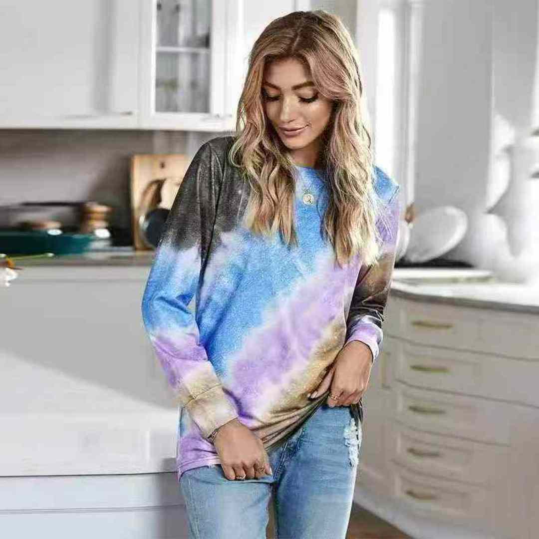 Внешнеторговый крашеный женский халат, чистый 4.8 два пункта, каждый из которых многоцветный, количество 387 шт., кодовое число S - 12XL, все независимые упаковки, хлопчатобумажная ткань (65 хлопчатобумажных маленьких свитеров), ткань мягкая, весенний и осенний, версия свободная, сорт ➕ Один.