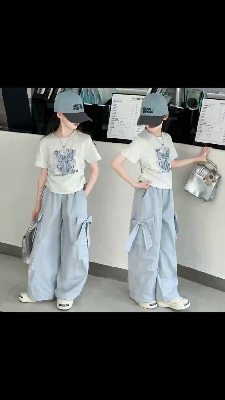 Детская одежда с короткими рукавами 3960 отдельных упаковок с номерами вывесок от 100 до 160 моделей малый полный ассортимент 3,8 мин.