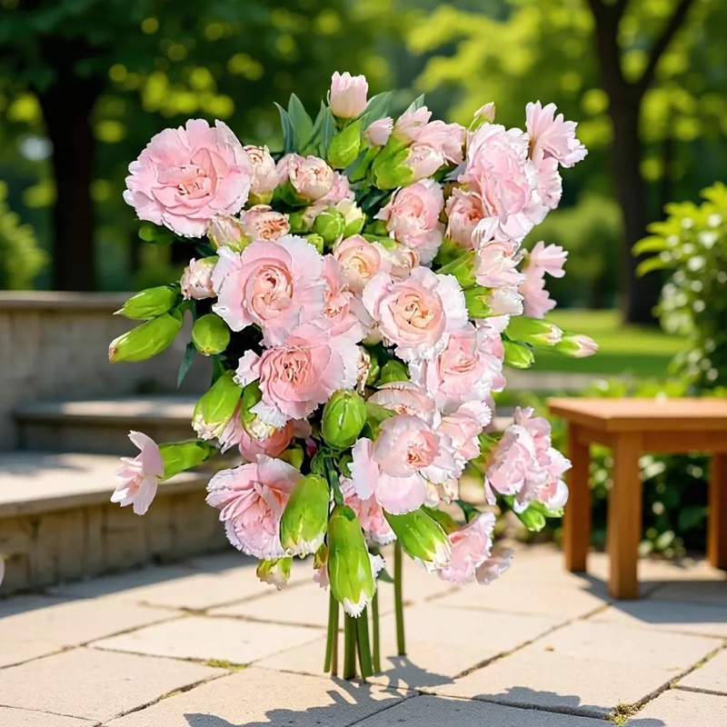 Многоглавые гвоздики Цветы Оптовая юньнаньская цветочная база Прямая партия свадебных цветочных магазинов с цветочными общественными товарами - Случайный монохромный 1 Za / 20