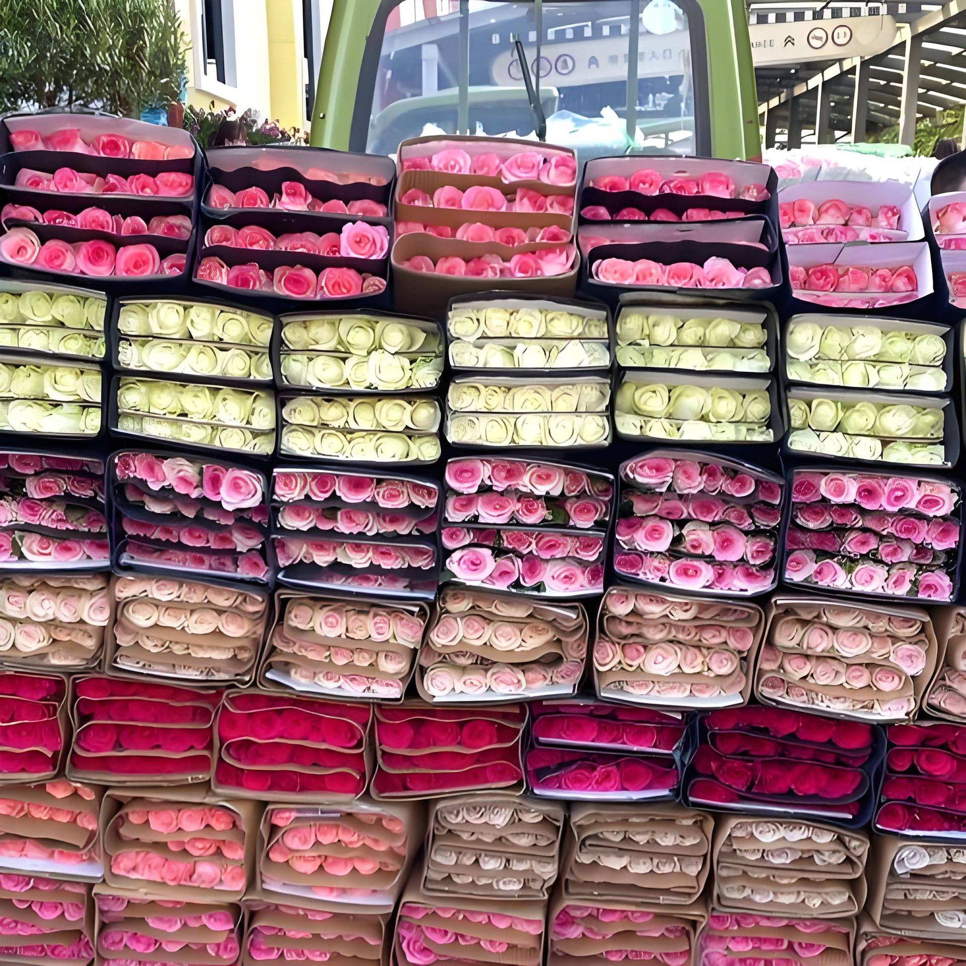 Юньнаньская одноглавая роза цветы оптовая холодовая цепь воздушная база прямая почта - Одноголовые розы случайным образом 1 Za / 20 шт.