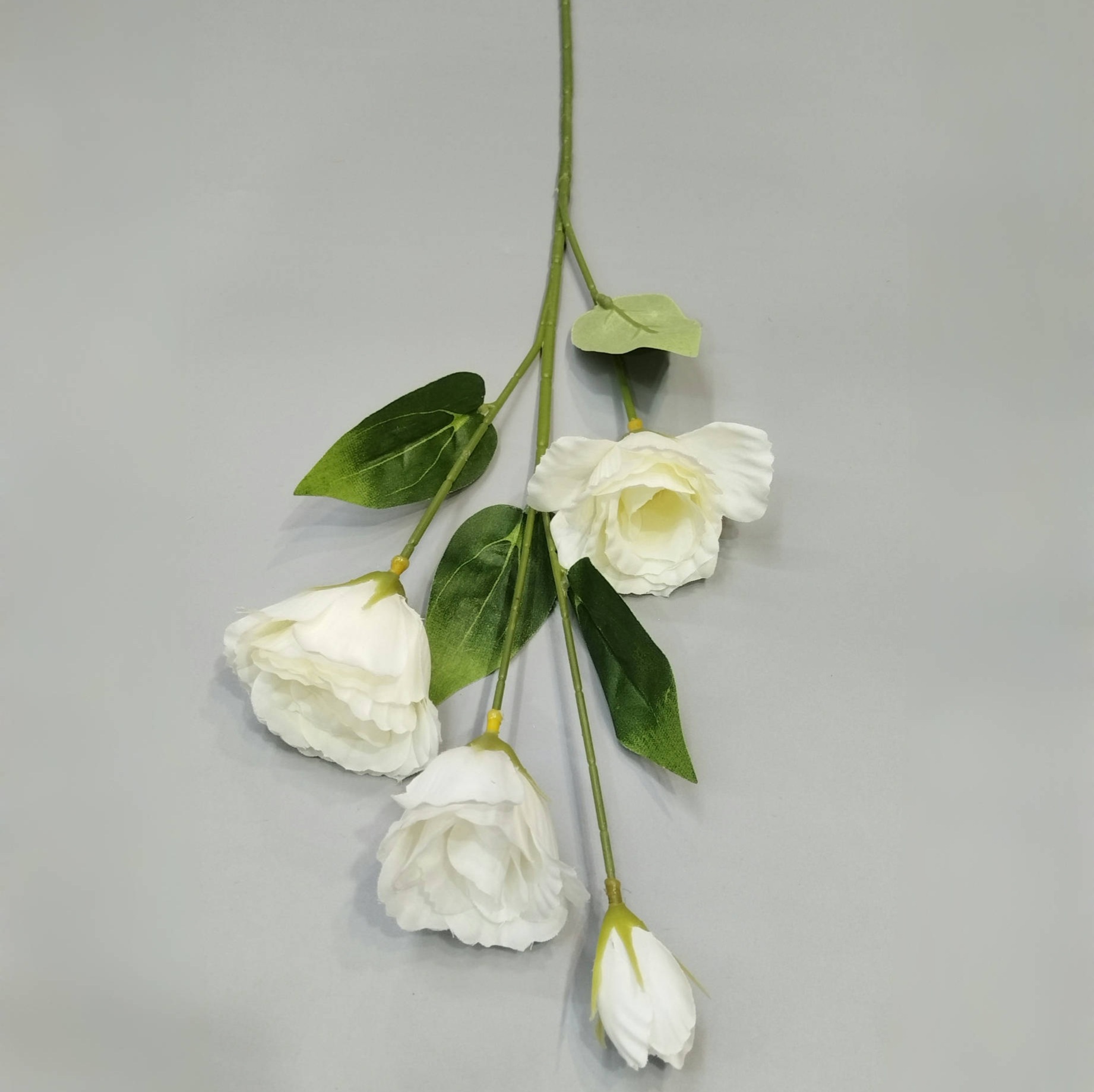 仿真洋桔梗 4头桔梗仿真花假花摆件客厅家居装饰婚庆摄影道具批发 - 白色