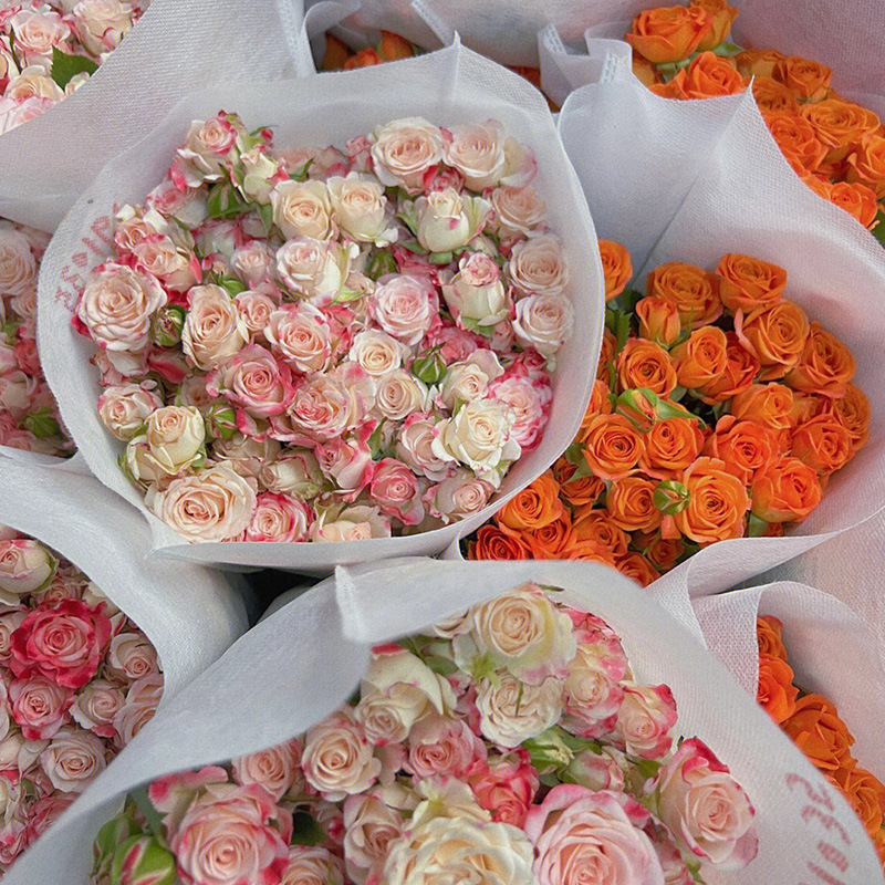 Класс A Многоголовые пузырьки Розы Цветы Юньнаньская база Прямые домашние цветы Цветочный магазин Цветы - Случайные цвета (сверхценные рекомендации)/Десять единиц AB