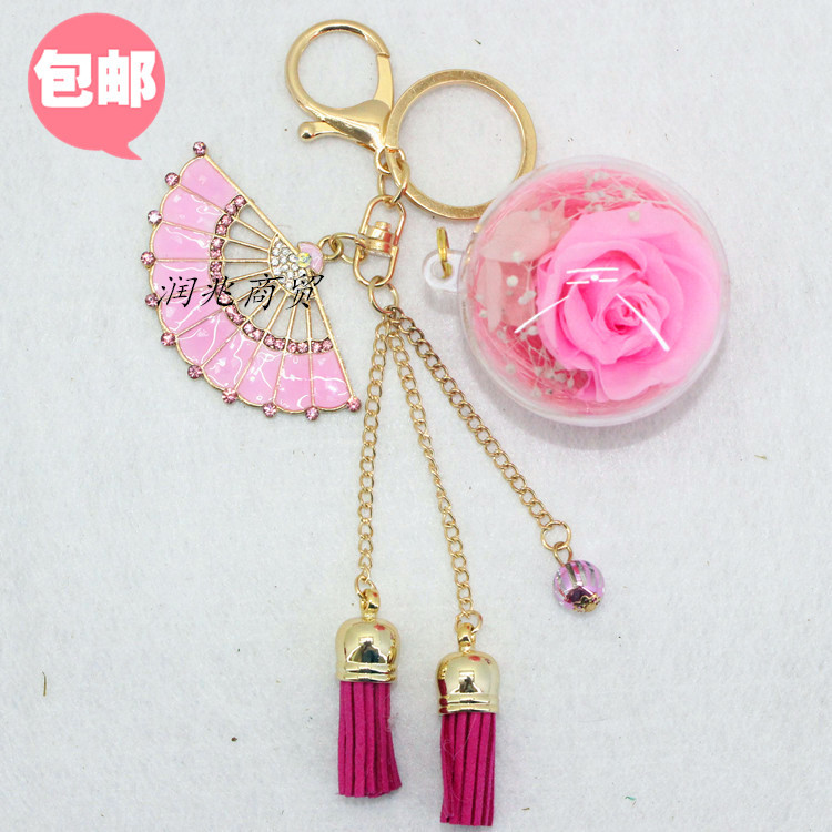 Вечная жизнь, ключ, ключ, подарок на день рождения, идея, вечность, ключ, ключ, вечность, цветок, готовый подарок на день Святого Валентина. - Розовый веер навсегда