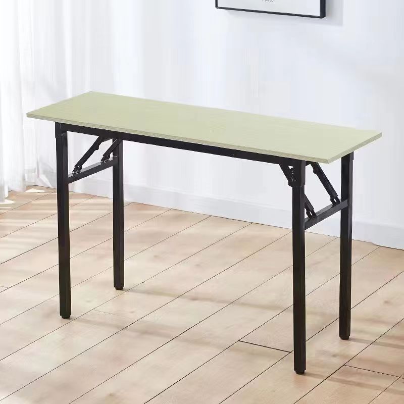 Домашний стол Стол для проведения конференции Стол для обучения Стол для аренды Комната для ночного рынка Стол для общежития длинный простой складной стол - Белый дуб/Длина 80 ширина 40 высота 75