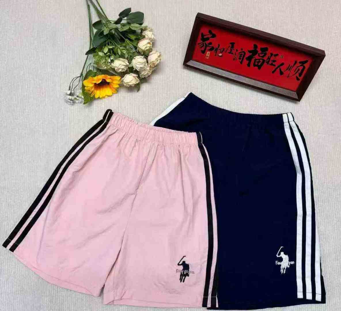 Хань Сладкий пони вышивка досуг г - жа быстрые сухие шорты один двухцветный S - L Независимая упаковка 220 полностью чистая 7,5