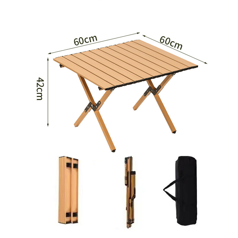 На свежем воздухе кемпинг складные столы стулья стол для омлетов переносной кемпинг складные столы и стулья набор барбекю стол для пикника оптом - 60 * 60 * 42 Цвет бревен