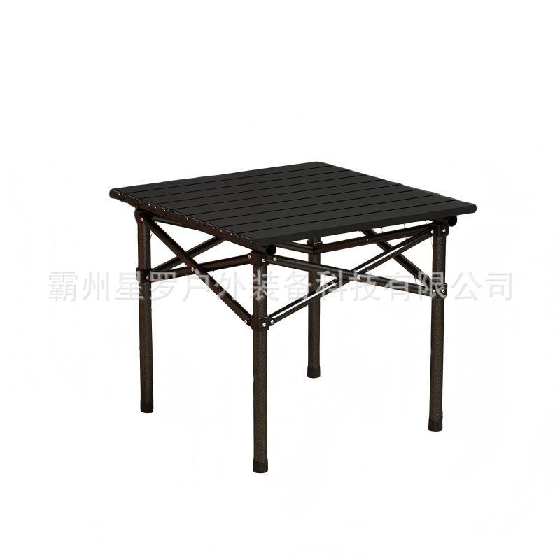Складной стол наружный складной стол Подъемный стол Регулируемый стол для омлетов Переносной стол для кемпинга Размещенный стол Пикник Складной стол - Черный стол 55